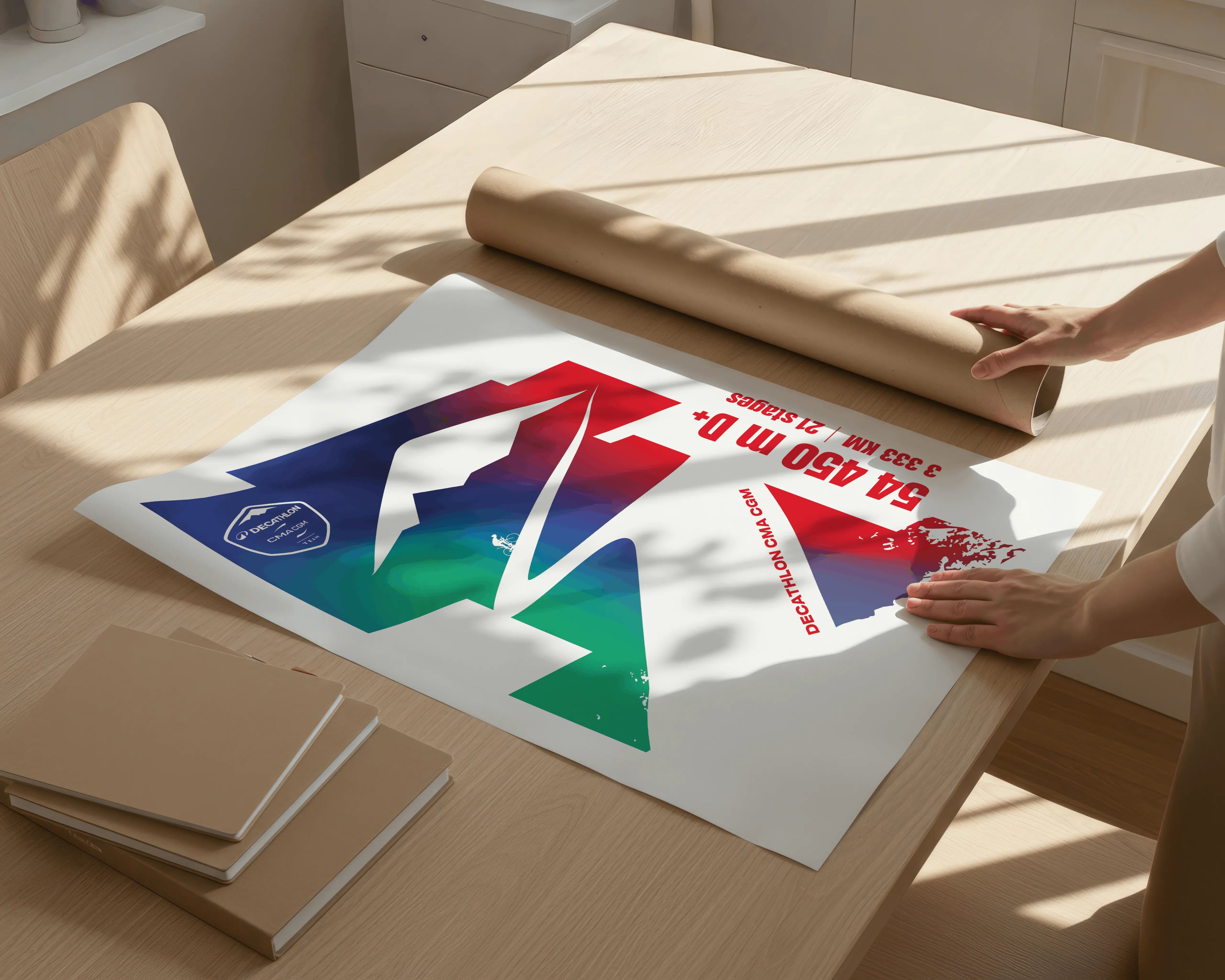 Affiche officielle 54 450m - DECATHLON CMA CGM 2026 x L'Afficheur Français®