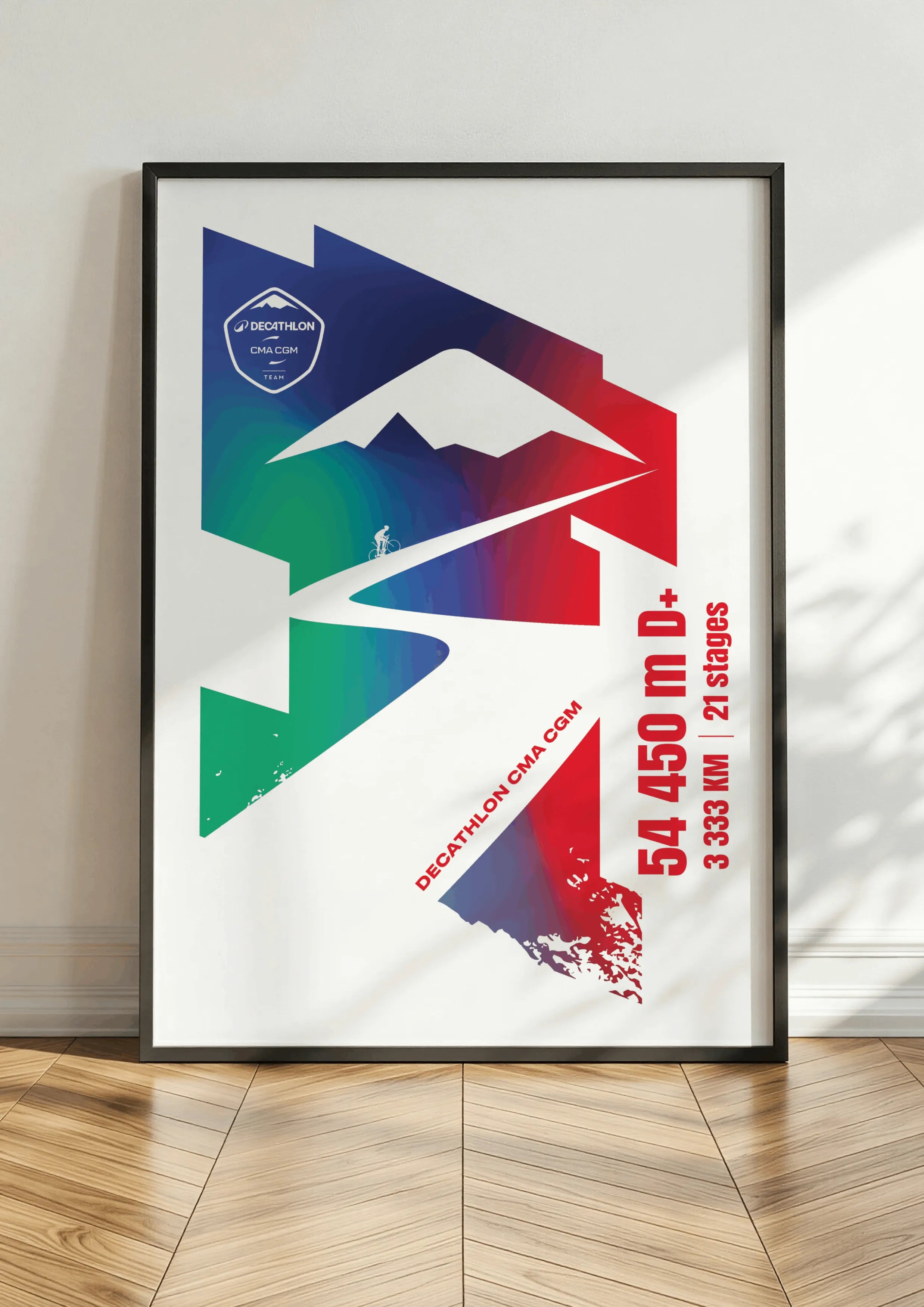 Affiche officielle 54 450m - DECATHLON CMA CGM 2026 x L'Afficheur Français®