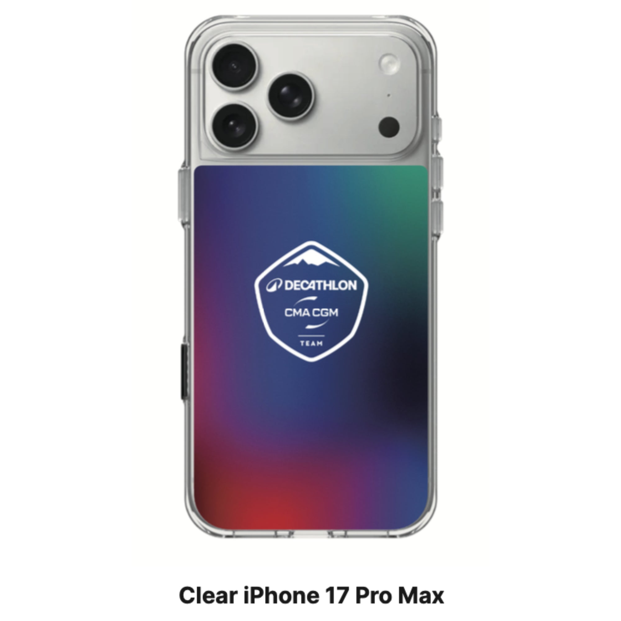 Coque logo collab DECATHLON CMA CGM  x RhinoShield  Clearcase MagSafe