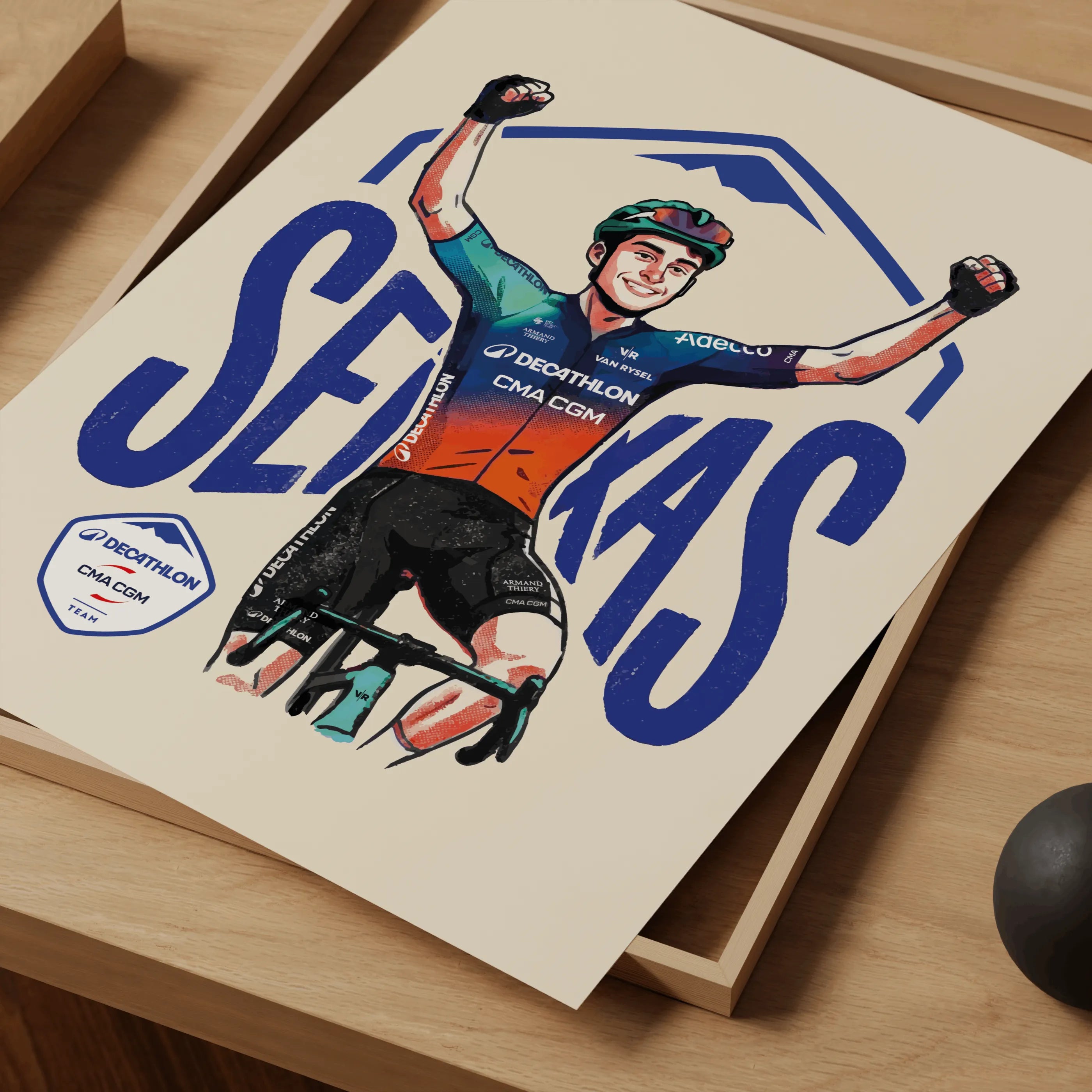 Affiche exclusive Paul Seixas - DECATHLON CMA CGM 2026 x L'Afficheur Français®